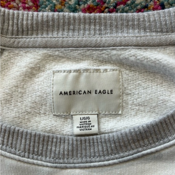 American Eagle Outfitters | Women’s grey/white camo crewneck sweatshirt, size L - Picture 10 of 14